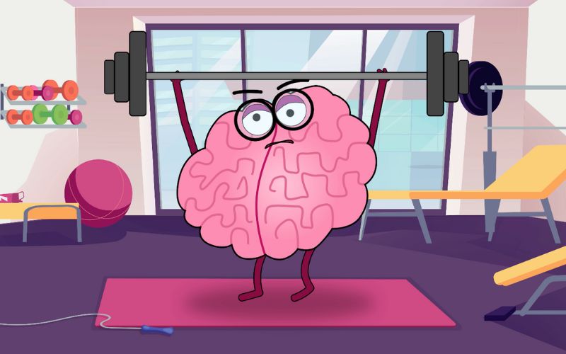 brain in a mental gym