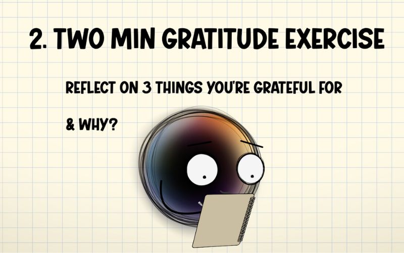 two min gratitude exercise