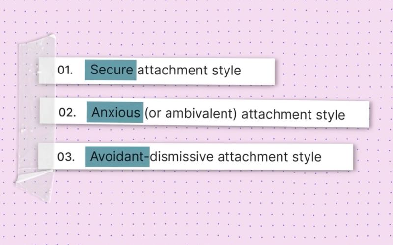 3 different attachment styles